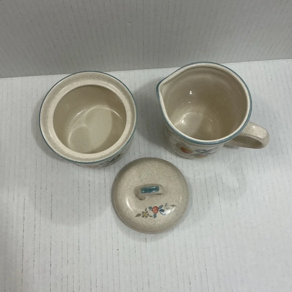 Vintage Marmalade Goose Mug & Sugar Bowl Set Speckled Stoneware Farmhouse Decor - Picture 3 of 4